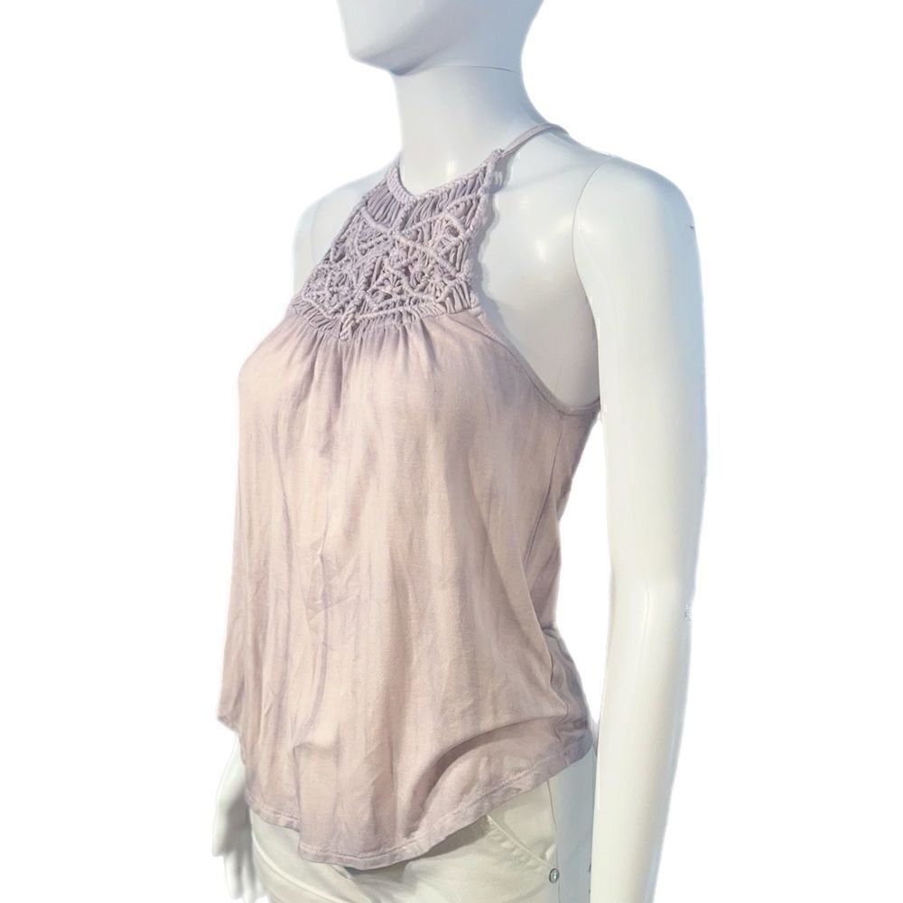 AEO Macrame High Neck Tank Top NWOT